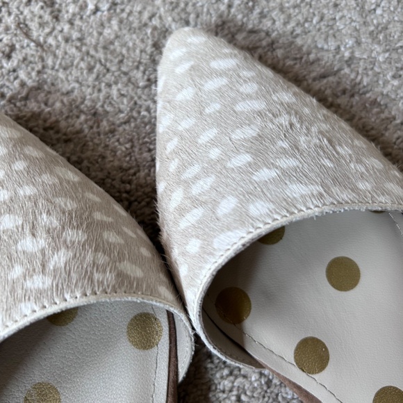 🔸Boden Fawn Spotted Fur Pointed Toe Shoe-EUC - Picture 2 of 11